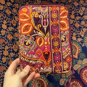 Orange, yellow, pink, maroon Vera Bradley wallet